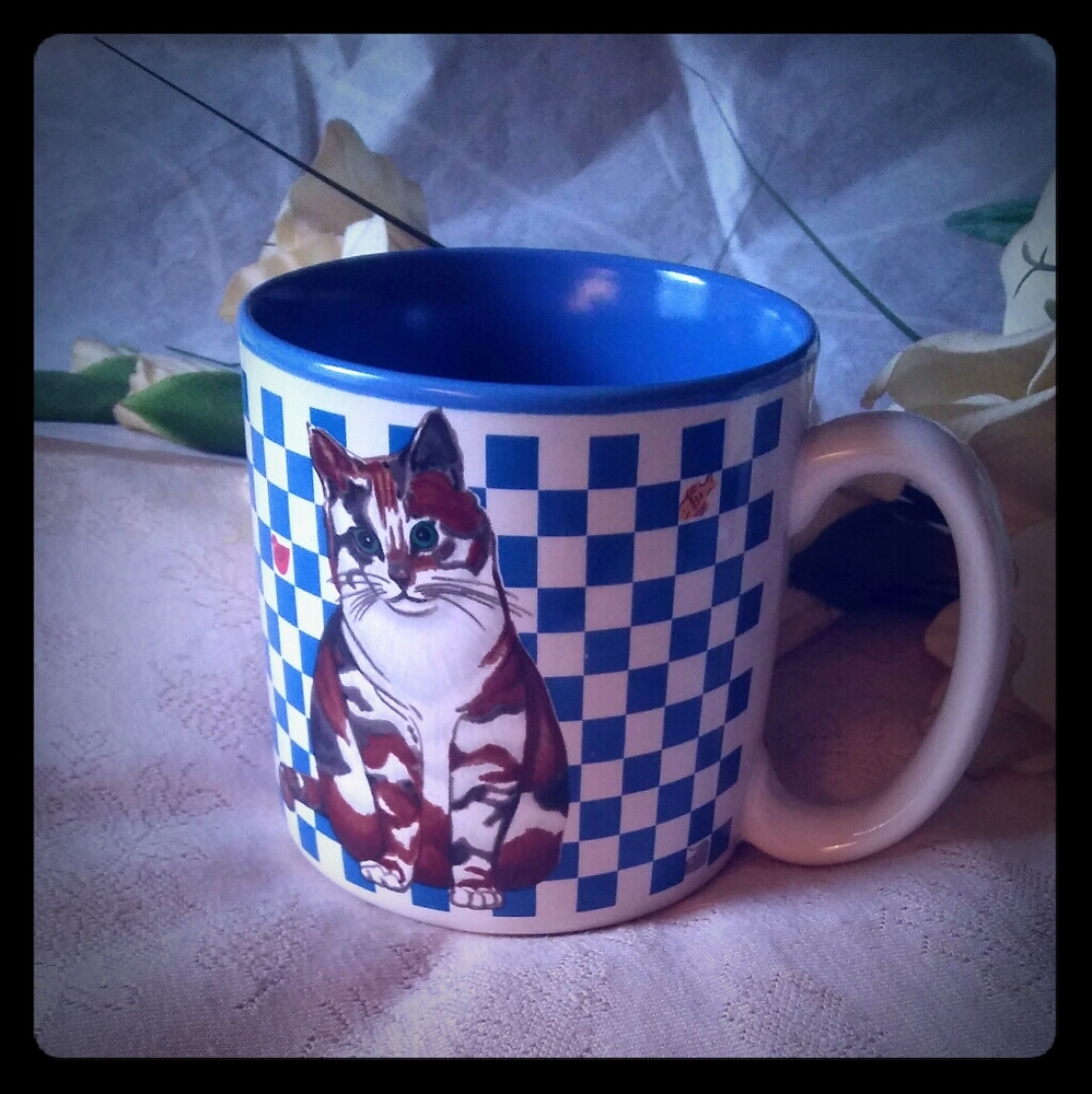 Vintage Potpourri Press Calico Cat Mug